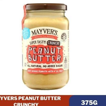 

❋ Mayver's (Mayvers) Peanut Butter Crunchy 375g(Gram) ✷