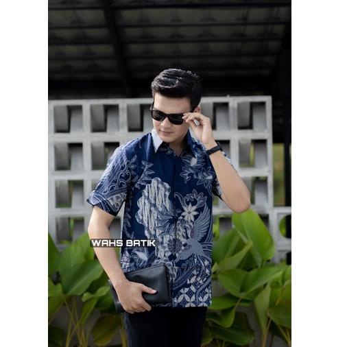 Harga Termurah Kemeja Batik pria Lengan Pendek Premium Lapis Furing Asli Solo Sragenan