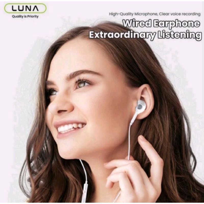 HANDSFREE ( LUNA E195 ) MUSIC IN YOUR SOUL HF HEADSET + FREE POUCH