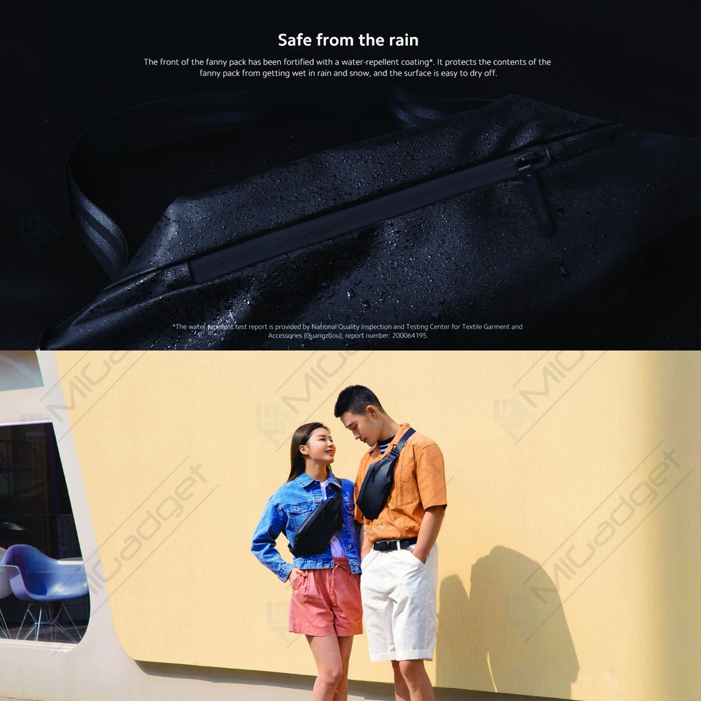 Xiaomi Sports Fanny Pack Tas Selempang Pria Wanita Sling Bag Tahan Air