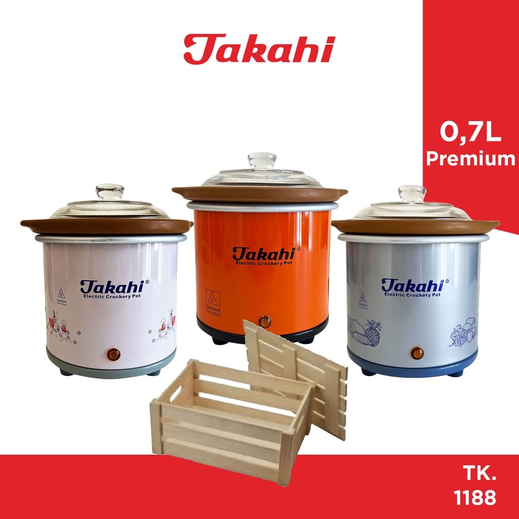 Takahi Slow Cooker Eletric Crockery POT 0.7LT/ TK1188
