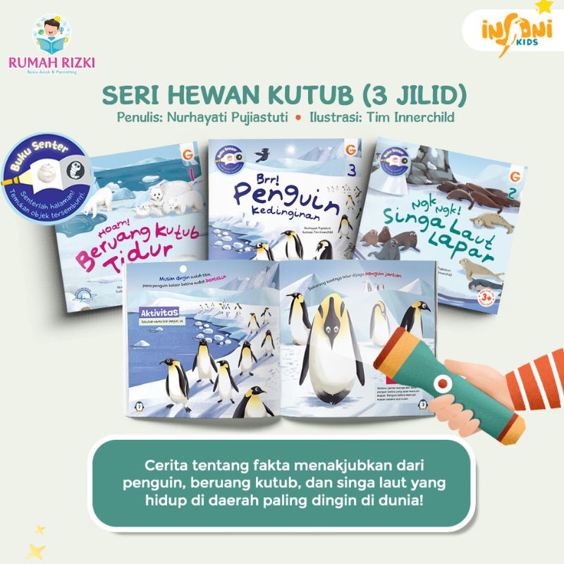 Buku Anak Seri Hewan Kutub - Buku Senter Gema Insani