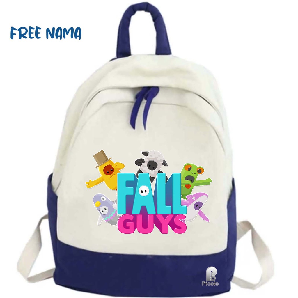 TAS RANSEL BACKPACK ANAK MOTIF GAME FALL GUYS UNISEX (FREE NAMA)