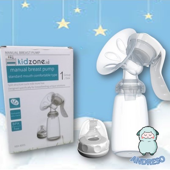 Pompa Asi Manual Kidzone Feat Real Bubee Original / Breast Pump Manual Real Bubee / Pompa Asi Real Bubee BPA Free