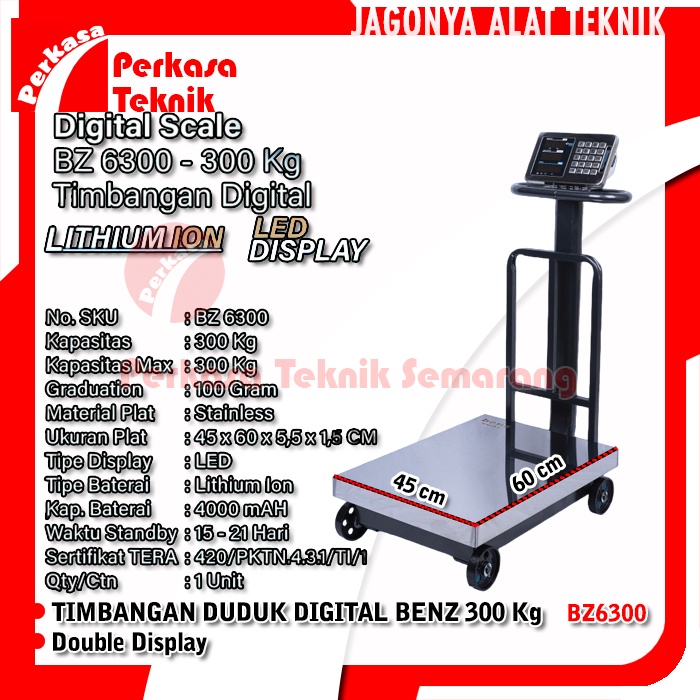 Timbangan Duduk Digital 300Kg BENZ BZ6300 Digital Scale