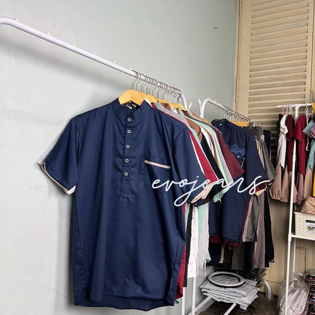 Evo Jeans - Baju Koko Kurta Pakistan Dewasa Bahan Katun Toyobo Fodu Premium
