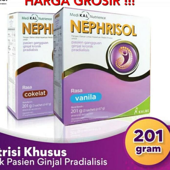 

➥ NEPHRISOL COKLAT VANILA CAPPUCCINO NEPHRISOL REGULER 201 GRAM ☇