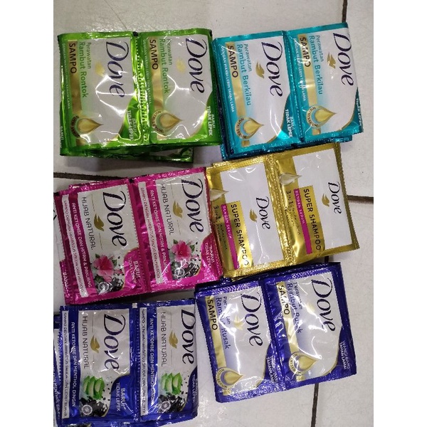 DOVE SHAMPO SACHET ISI 12 SACHET