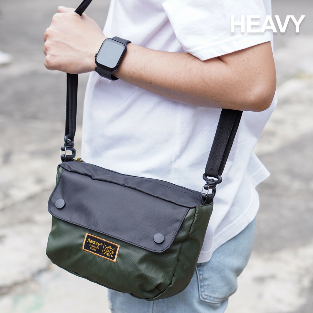 Heavy | Argle Tas Selempang Pria Premium Waterproof - Slingbag Heavy Water Repellent