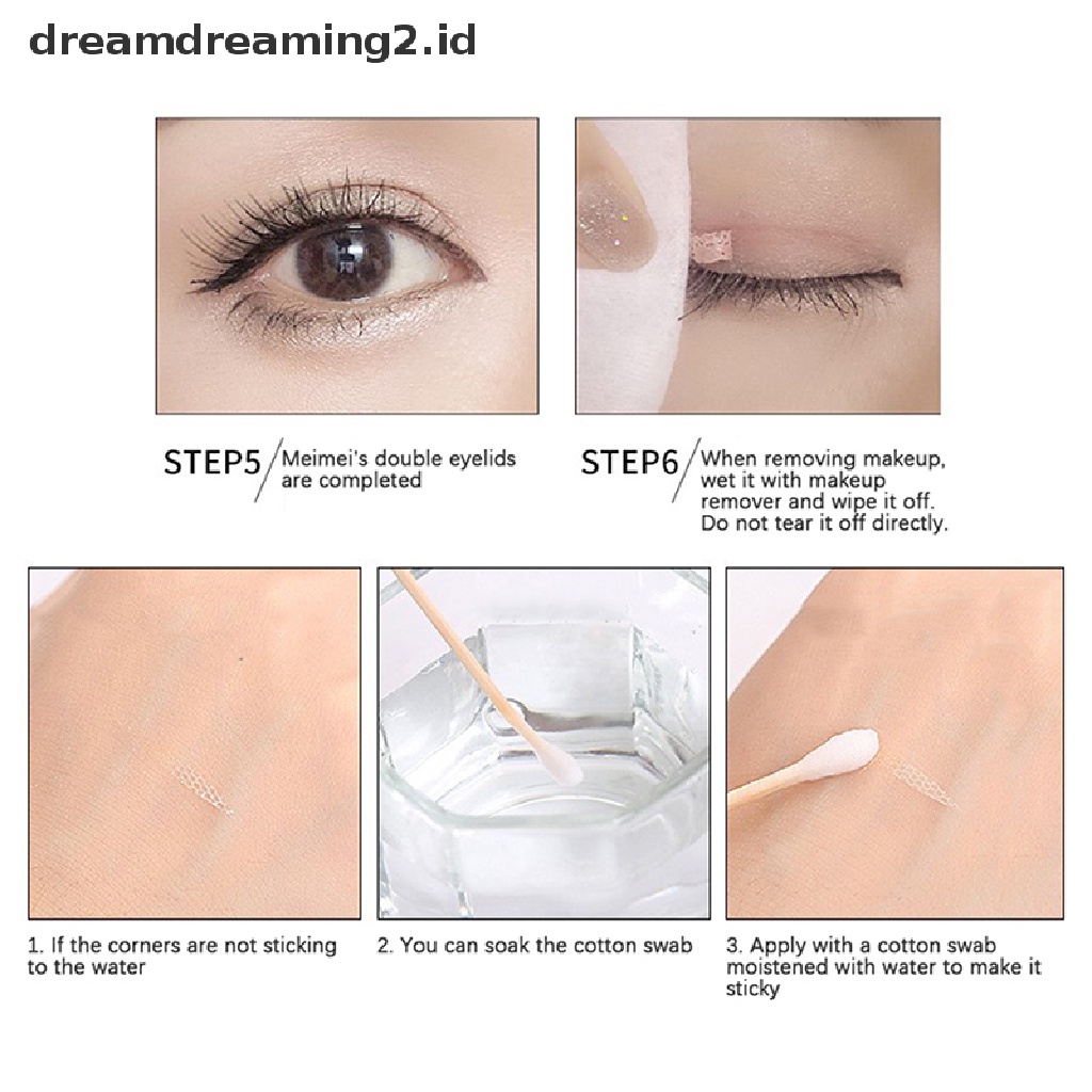 (dream) 360pcs Invisible Double Eyelid Tape Self-Adhesive Stiker Kelopak Mata Transparan.