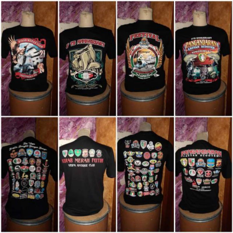 kaos vespa event scooterist Indonesia