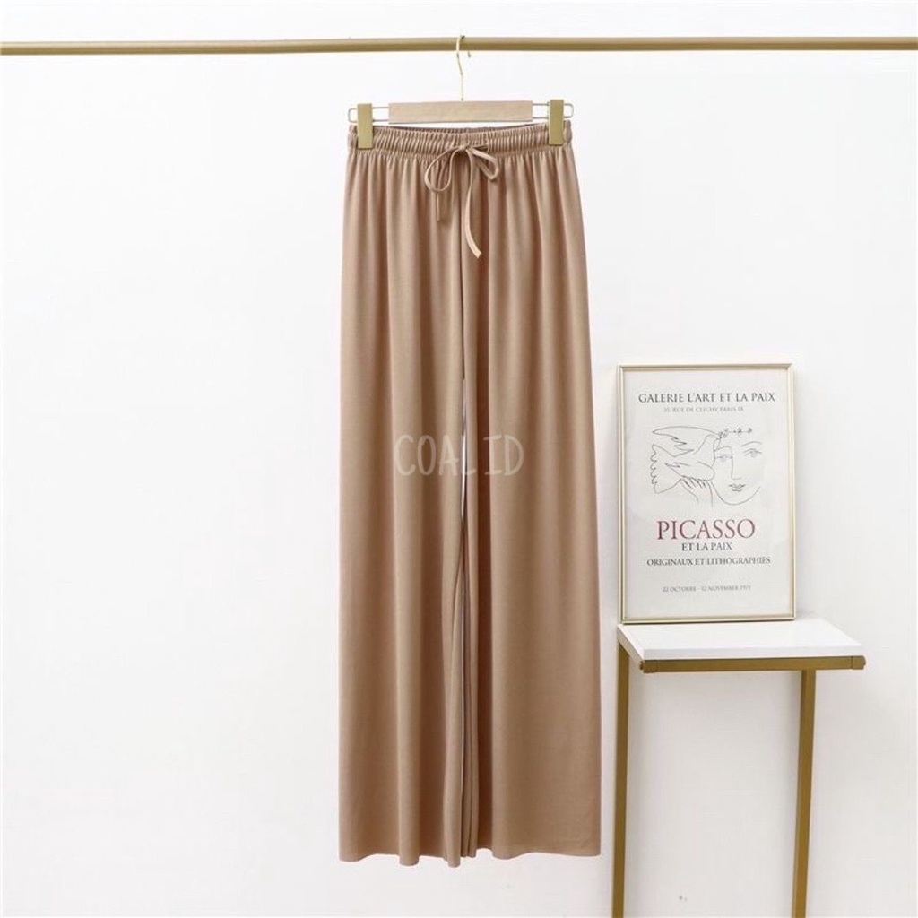 IRENA Celana Panjang Highwaist Pants Rayon Celana Santai Panjang Wanita