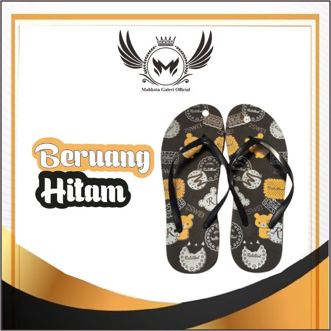 SANDAL JEPIT BERGAMBAR MURAH Beruang