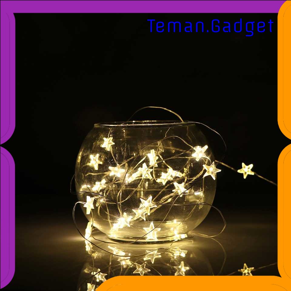 TG - LMP DKG Lampu Hias String Lights Star Shape Battery Power 20 LED - 2G11