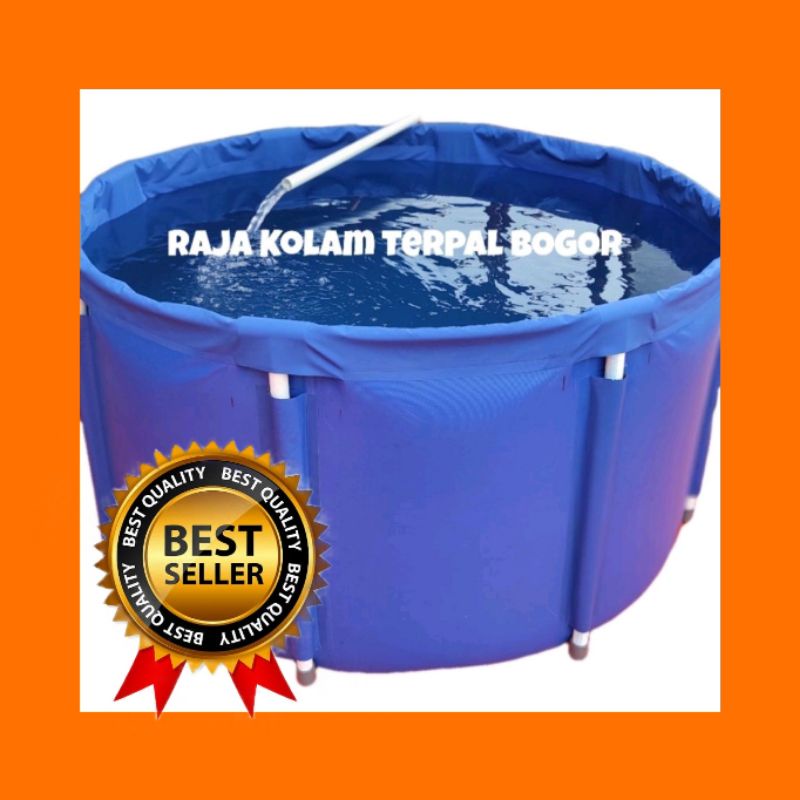 Vat Koi/vat kolam koi/vat kolam bundar/vat kolam terpal D1.5 T80 fullset