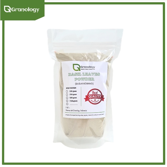 Daun Kemangi Bubuk / Basil Leaves Powder (250 gram) by Granology