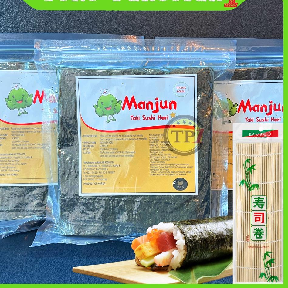 

◙ Manjun Yaki Nori 50 pcs SUSHI SEAWEED RUMPUT LAUT Korea ➱