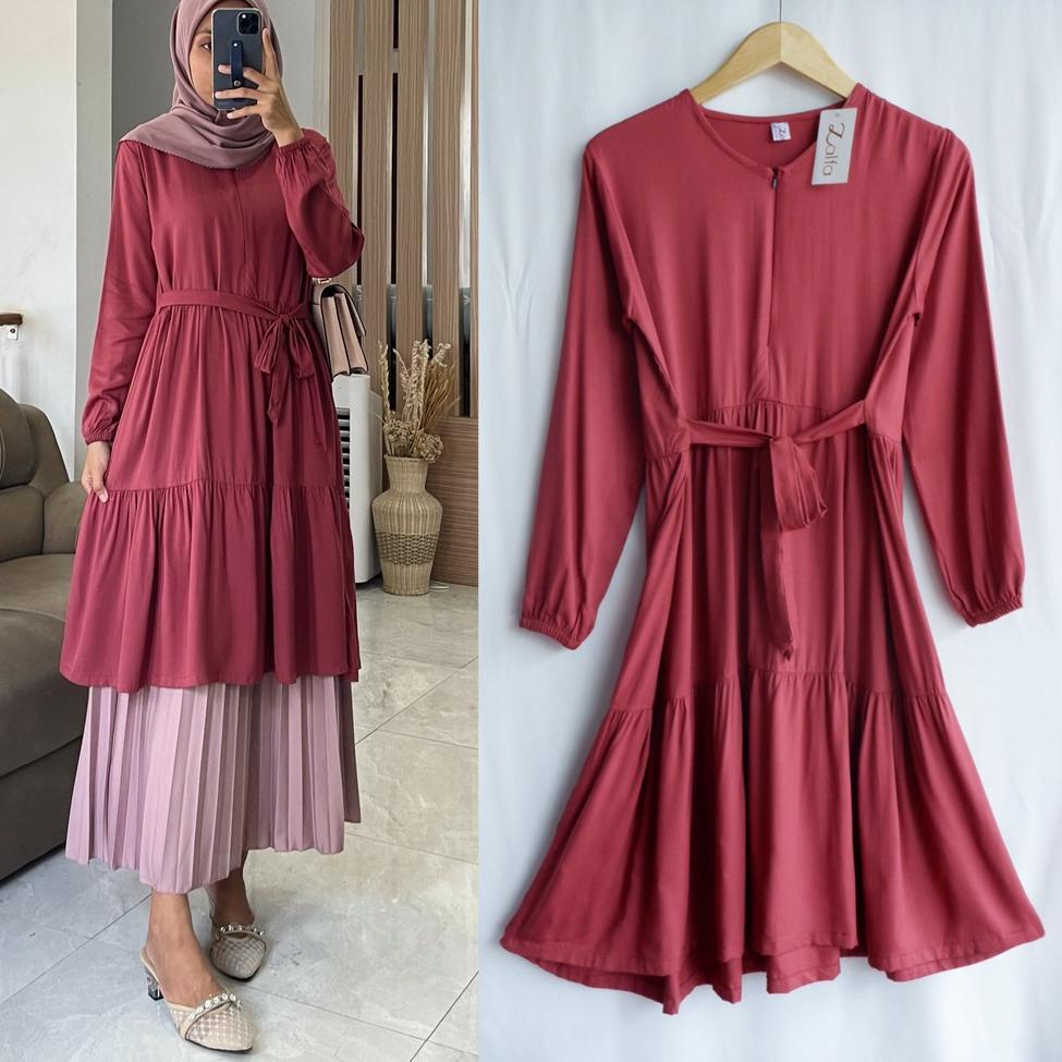Special Price BASIC rayon TUNIK by ZALFA OUTFIT