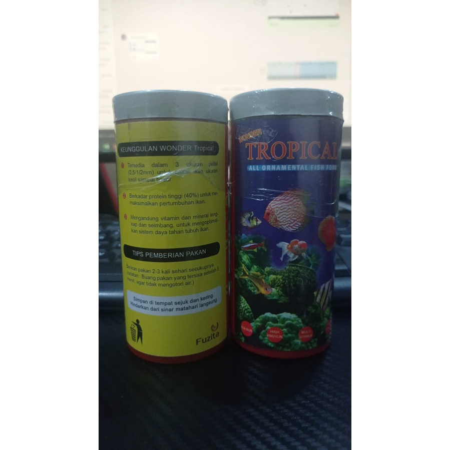 PELET WONDER TROPICAL ALL ORNAMENTAL FISH FOOD 100GR MAKANAN IKAN