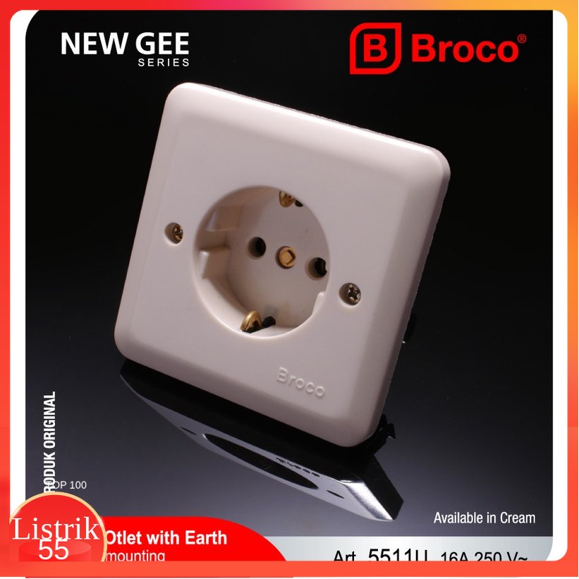 Broco  Stop Kontak IB New Gee 5511U