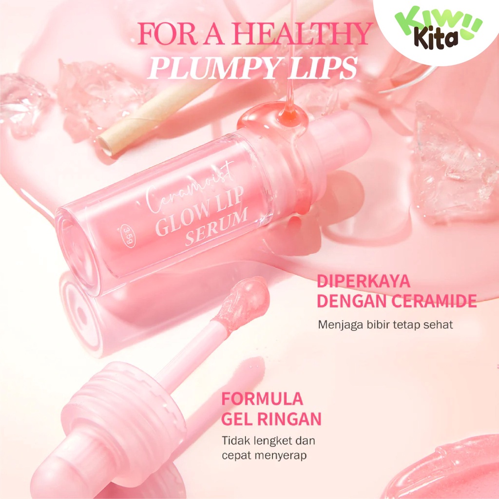 KIWI KITA-BNB barenbliss Ceramoist Glow Lip Serum [3in1 Glossy]