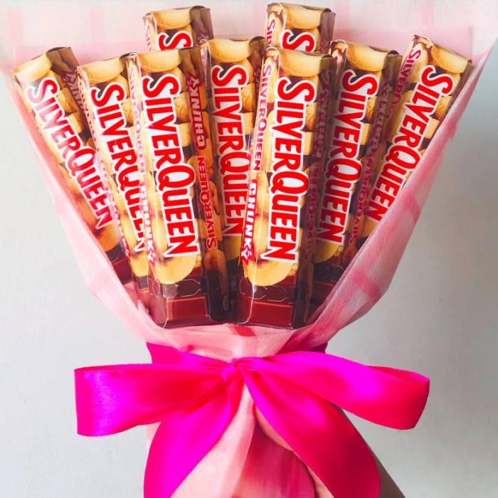 

><><><] Buket Coklat Silverqueen - Buket Coklat Mini - Kado Buket Coklat