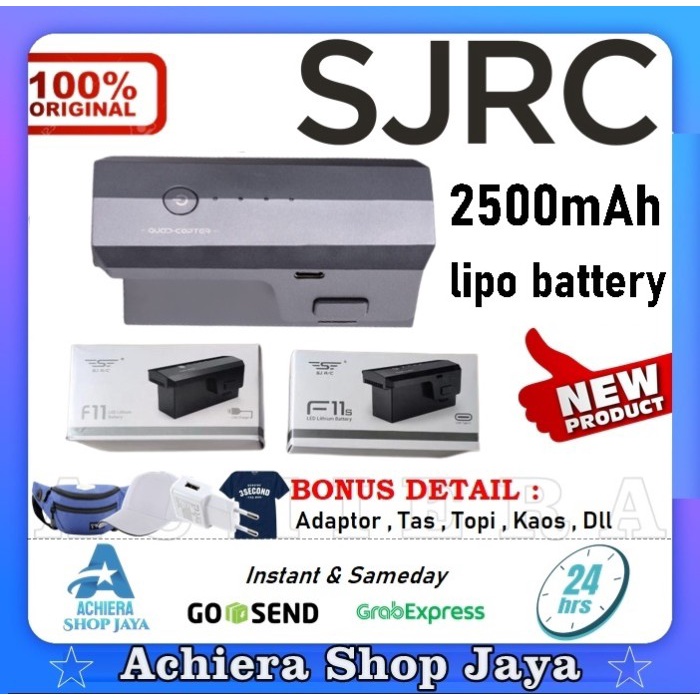 BATTERY SJRC F11 F11S 4K PRO DRONE LIPO BATTERY 11.1V 2500MAH