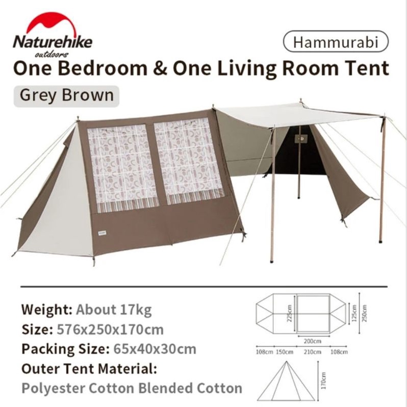 TENDA HUMMARABI NATUREHIKE NH22CH001 / TENDA CAMPING