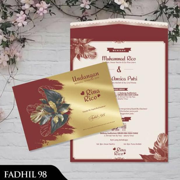 FADHIL 98 Blanko Undangan | Blangko Undangan | Undangan Murah