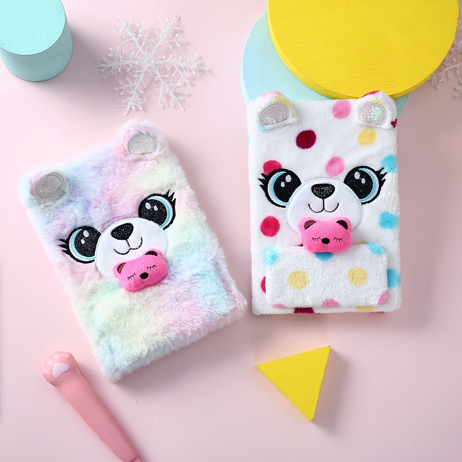 Buku Bulu Notebook Bulu Rubah Bunny kado anak keren import berkualitas