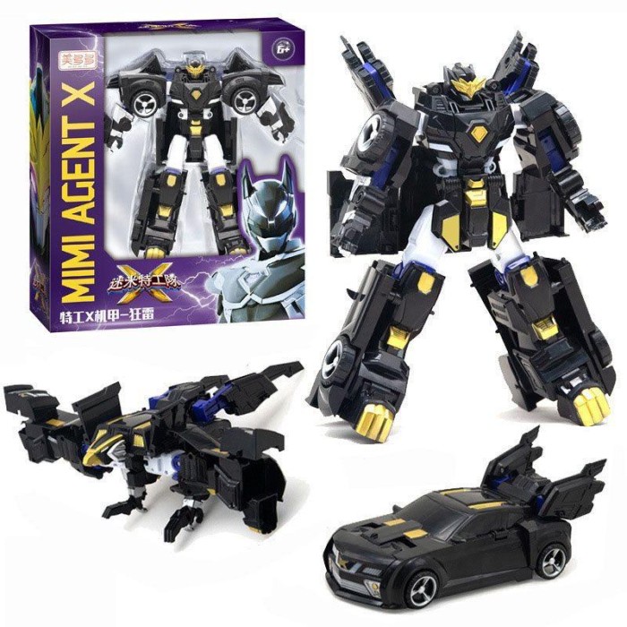 Terlaris Mainan Miniforce X Robot Black Onyx Pas Hadiah Anak Robot Mini Force X