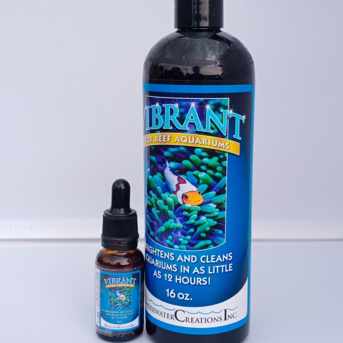 Terlaris Penjernih Air Aquarium Laut Vibrant Liquid Aquarium Cleaner 20Ml
