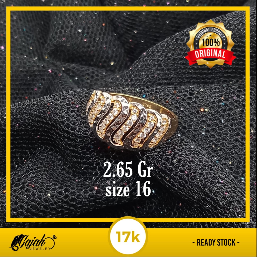 Cincin emas 17k - 2.65 gr kadar 750 - 4147