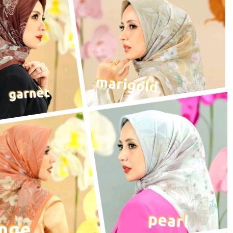 Buttonscarves x sarah sofyan Orchide Extended Pearl 🆕 ⛔NO Preloved