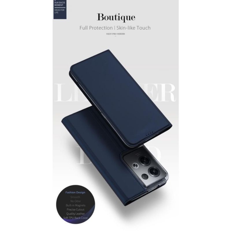 Case Dux Ducis Oppo Reno 8 / 8 Pro Flip Casing Skin Pro Series Leather