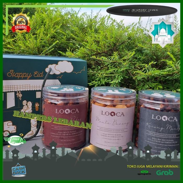 

Kacang Mede Bumbu/ Mente Bumbu/ Hampers Lebaran Isi 3 Toples Looca 020