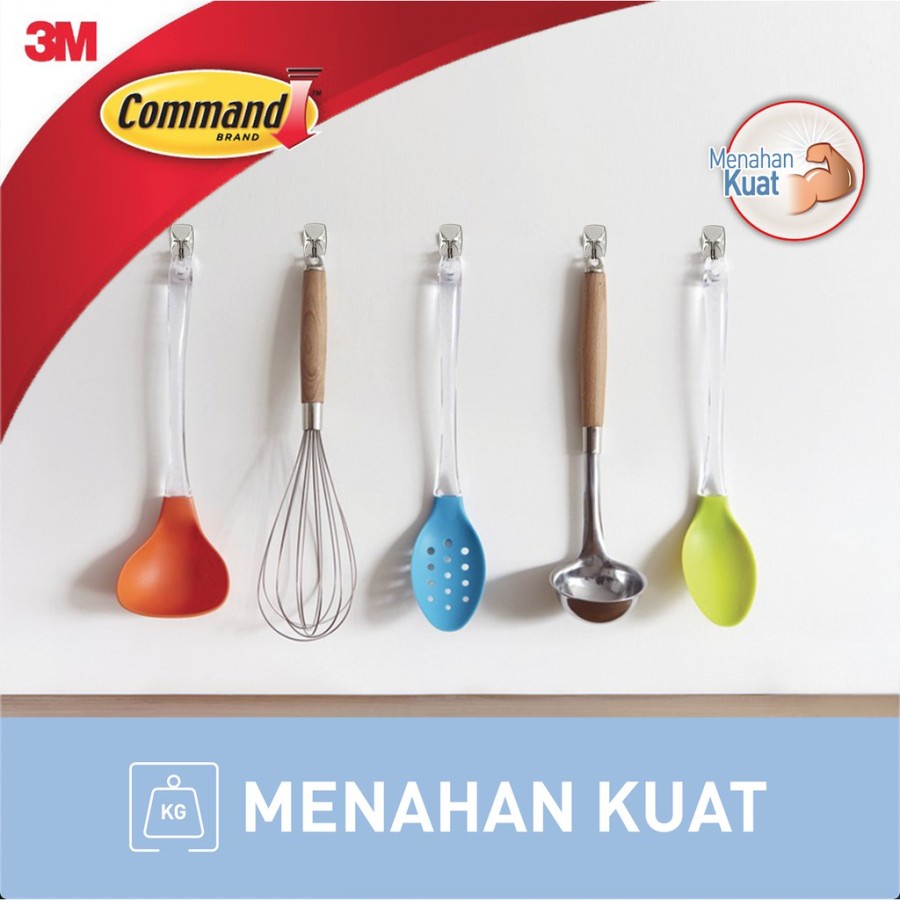 Ktmstore Command hook 3M Gantungan Barang Clear Small Wire Hook 17067-9CLR