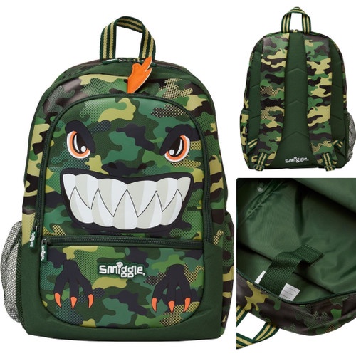 Smiggle Dinosaur Budz Backpack + Pencil Case Set