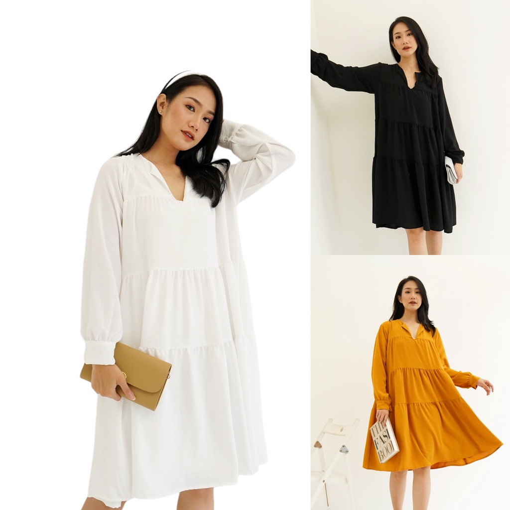 Unnie Korean Dress/Dress Babydoll/Tunik Muslim Modern