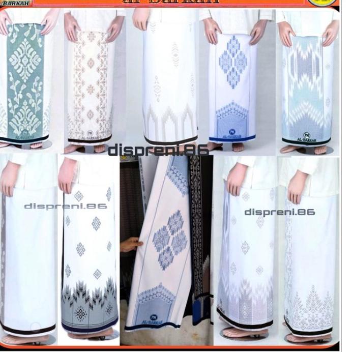 ➦ Sarung Al Barkah Samarinda Putih Jumbo Asli Design Pulau Mas ✭