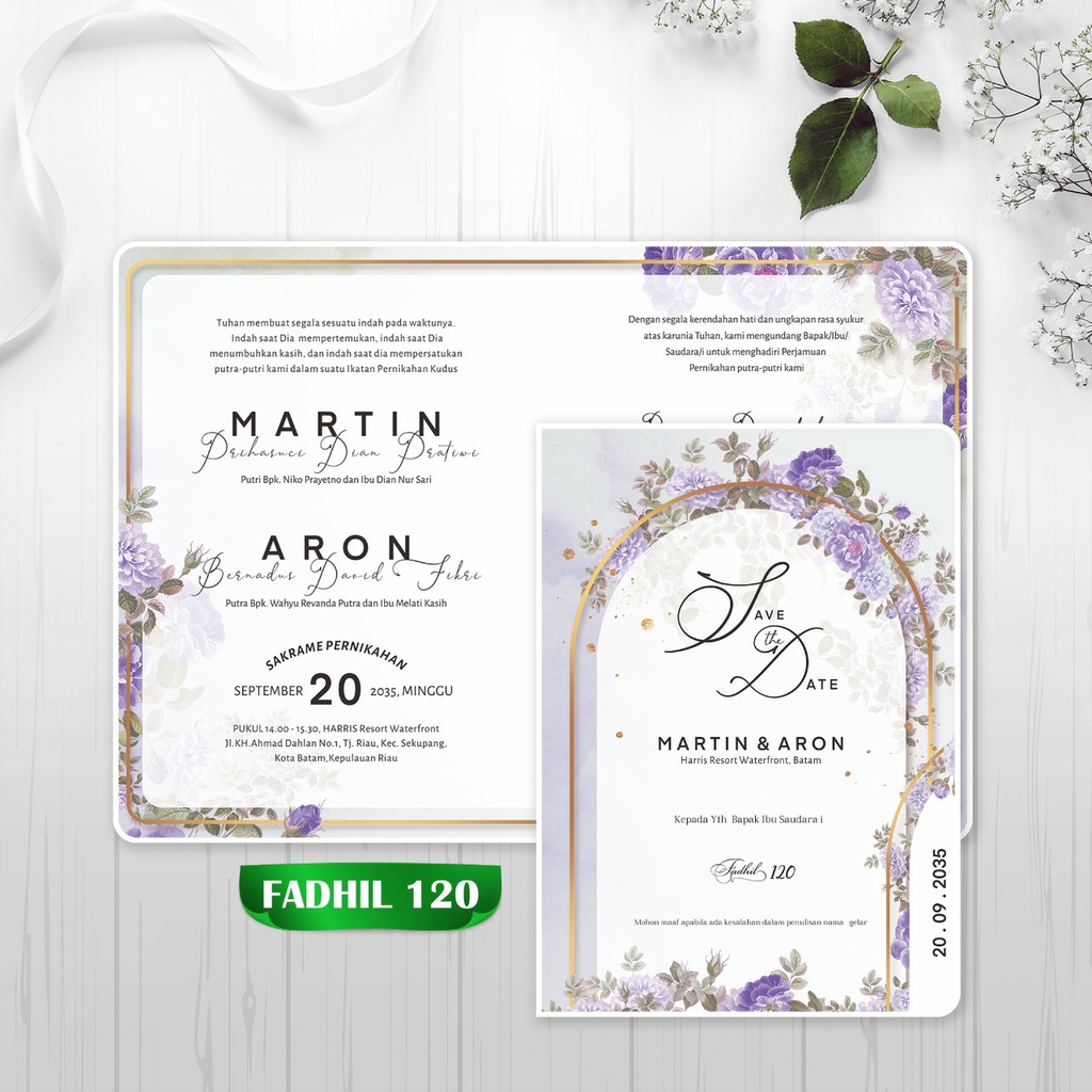 Blanko Undangan Kosong Fadhil 120
