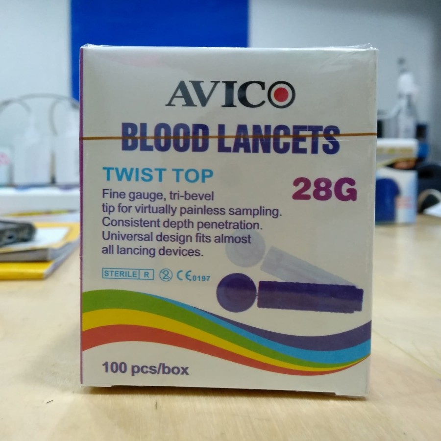 HS Blood lancet Avico jarum lancet blood lancet untuk easy touch Nes