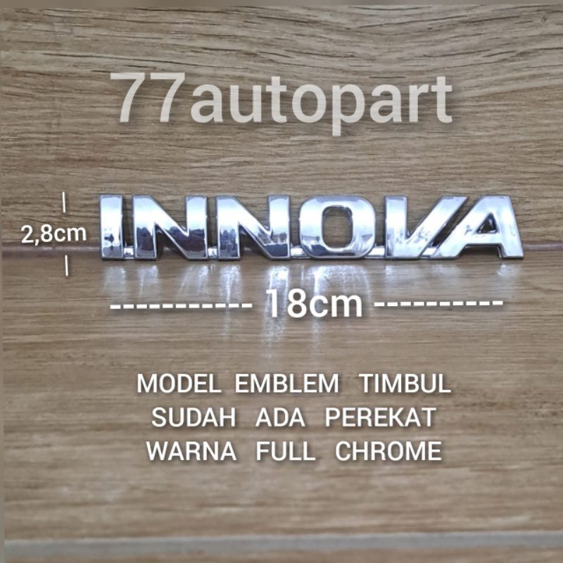 emblem innova new chrome