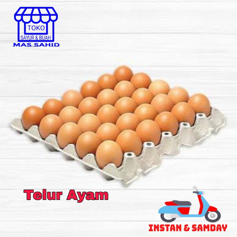 

Telur Ayam Negri Telor Murah Kirim instan/someday Garansi Kesegaran