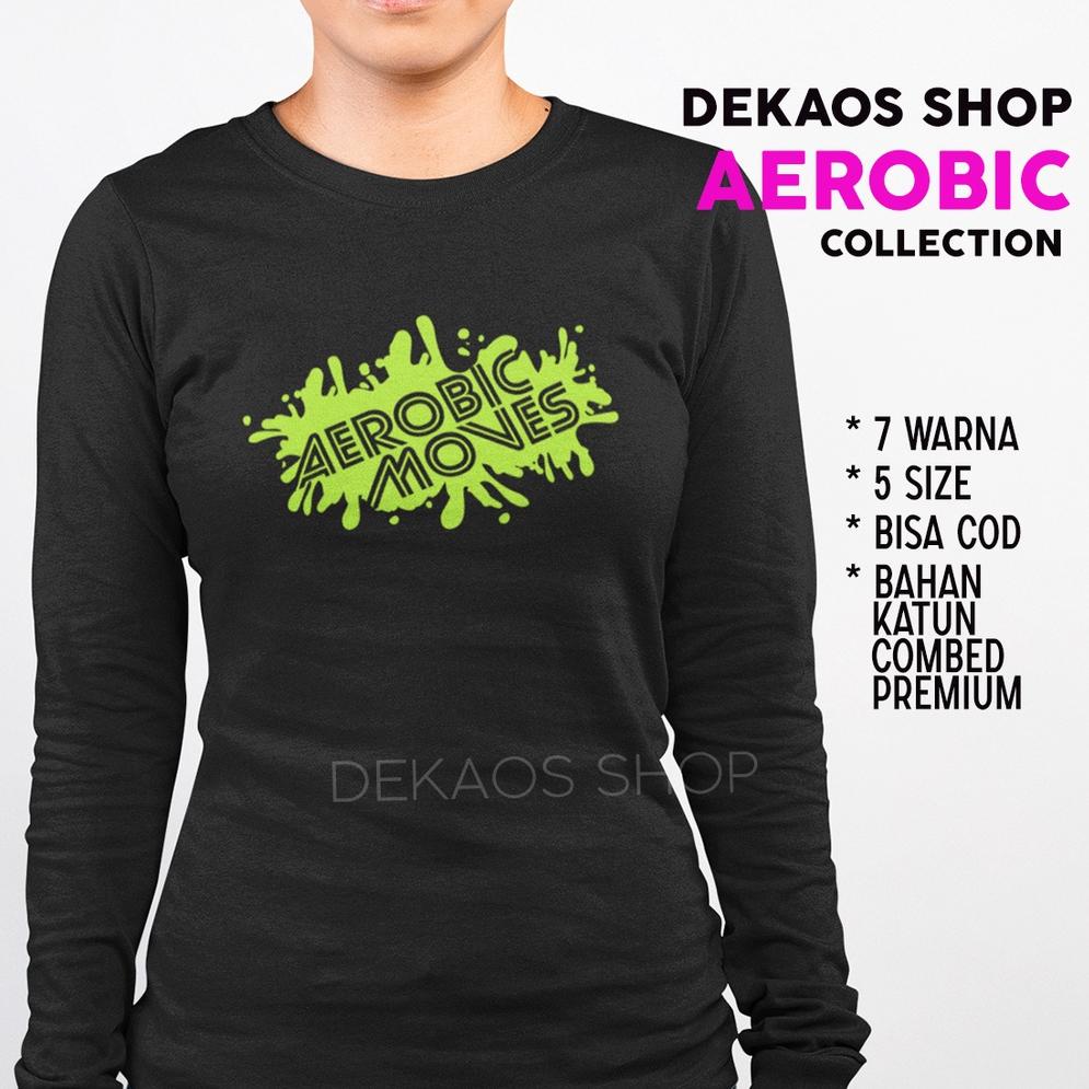 inx47 BAJU SENAM WANITA AEROBIC / BAJU SENAM WANITA LENGAN PANJANG / KAOS SENAM WANITA LENGAN PANJAN