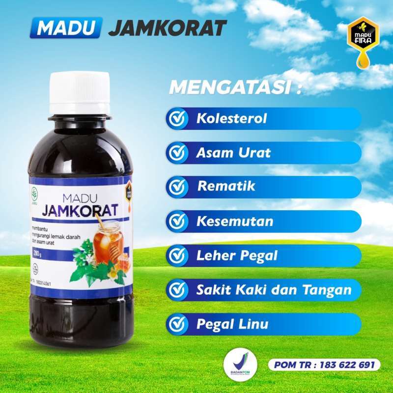 

Madu JAMKORAT Asli Original Obat Jamu Penurun Kolesterol Asam Urat Rematik Nyeri Sendi Herbal Ampuh