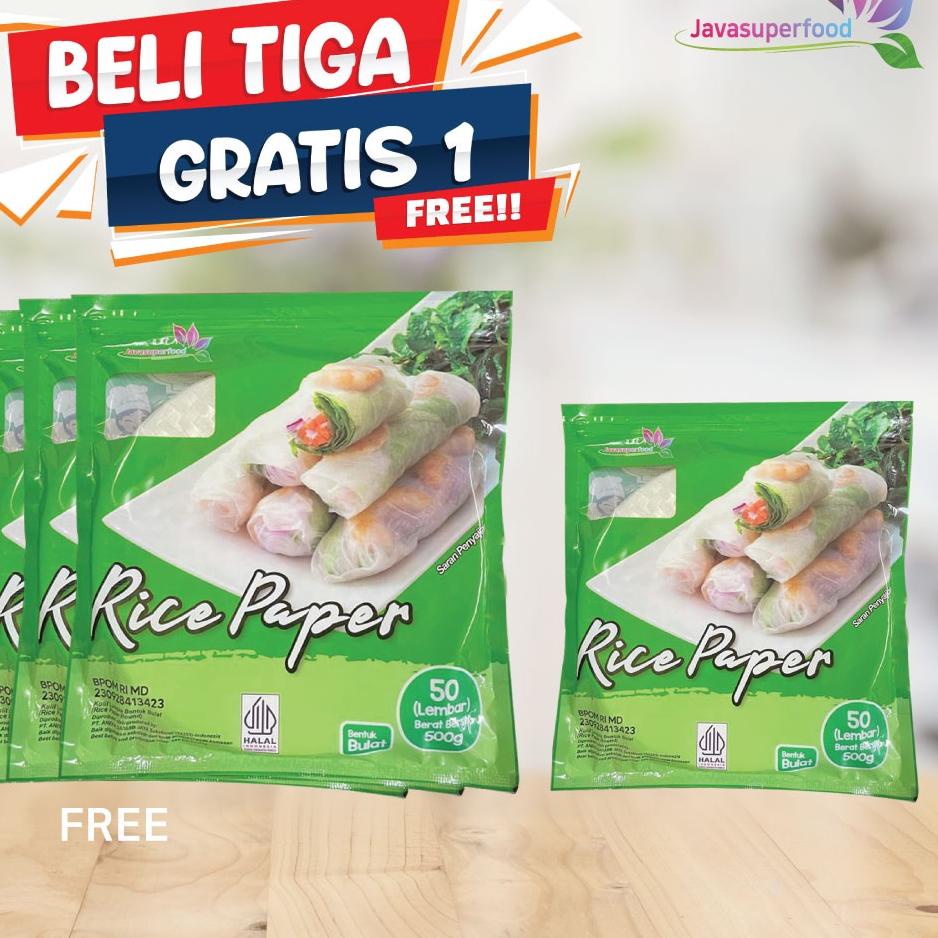 

>V44859) [BELI 3 GRATIS 1] Rice Paper 100G / Banh Trang High Quality Rice Paper / Kulit Lumpia Vietnam Rice Paper / rice roll spring roll