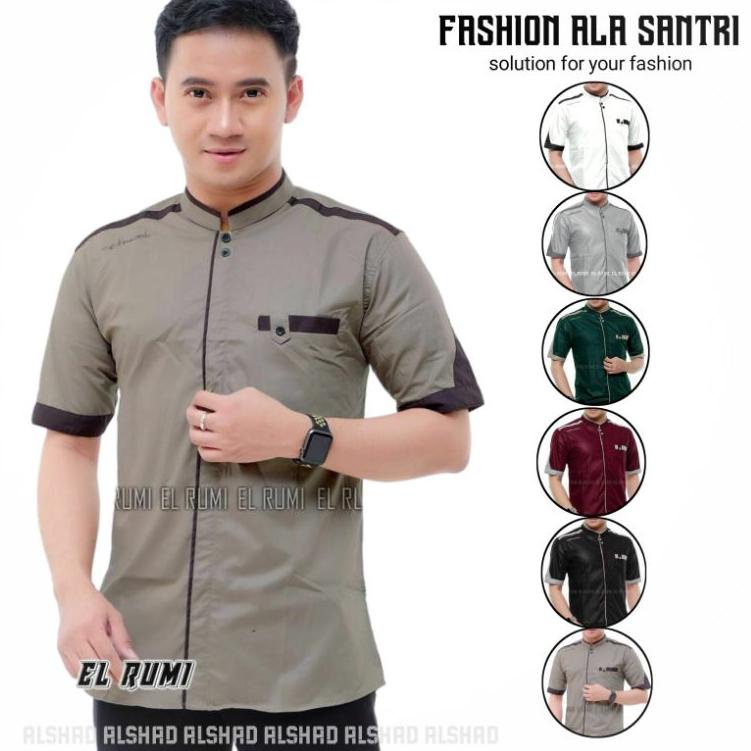Stok Terbatas Kemko Yusinsun Pendek Cassual - Baju Koko Exlusive -  Koko Pendek - Baju Koko Elrumi -