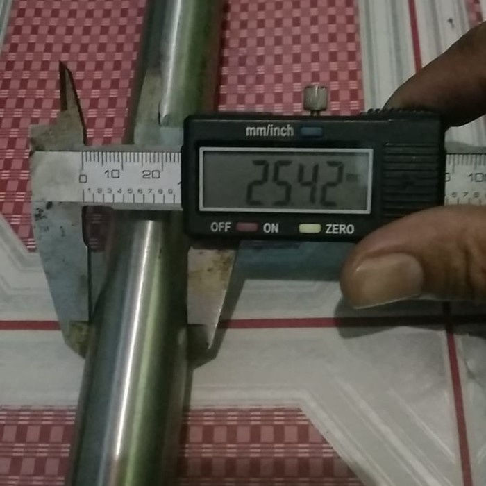 Terlaris Pipa Stainless 316 Od 25Mm Tebal 3Mm X600Mm Semles