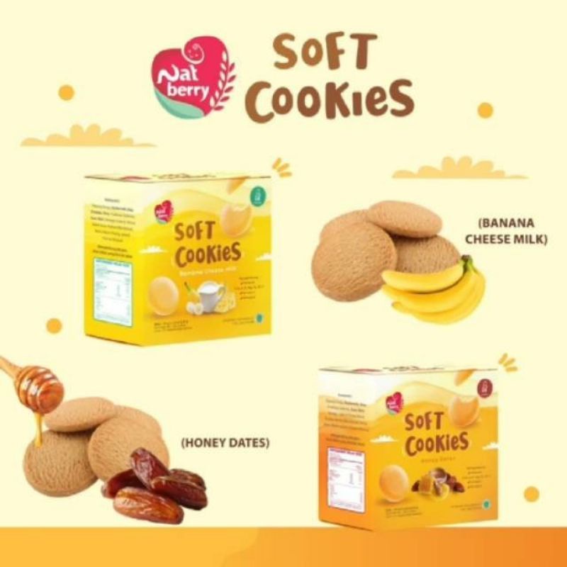 Nat Berry Soft Cookies 120 gr